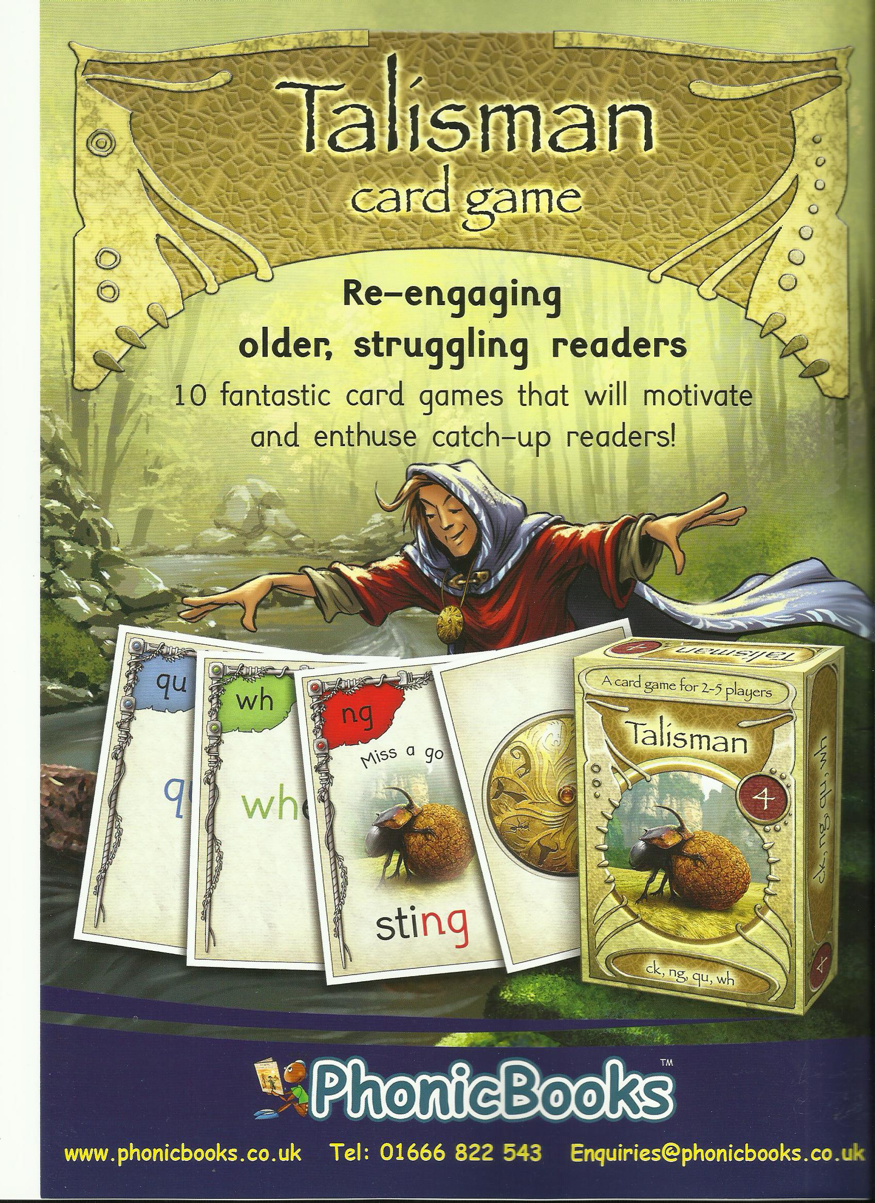 Talisman card games flyer
