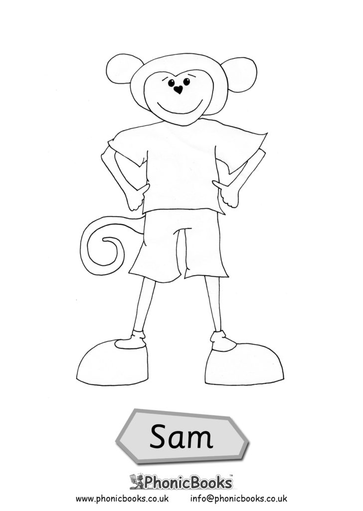 Early Years Colouring Pages - SAM