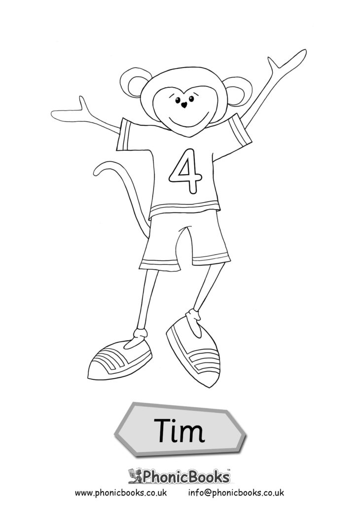 Early Years Colouring Page Tim