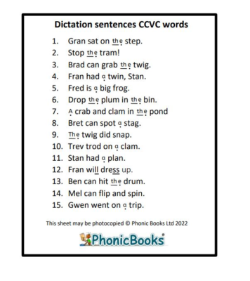 Sample-ccvc-dictation-sentences